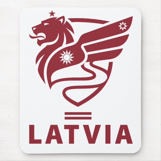 Latvia Baltic State Northern Europe Mouse Mat (Front)