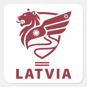 Latvia Baltic State Northern Europe Square Sticker