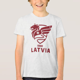 Latvia Baltic State Northern Europe Tri-Blend Shirt