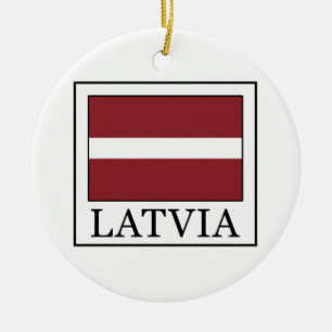 Latvia Ceramic Tree Decoration