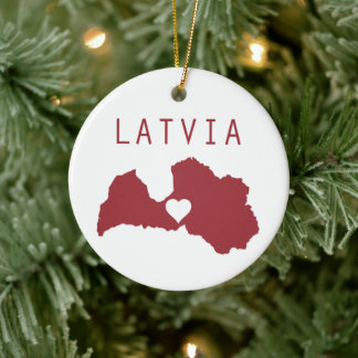 Latvia Ceramic Tree Decoration