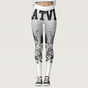 Latvia  Coat of Arms Leggings