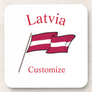 Latvia Country Flag Thunder_Cove Coaster