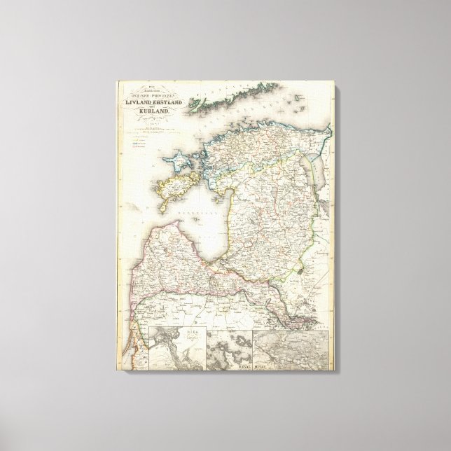 Latvia, Estonia Canvas Print (Front)