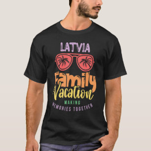 Latvia Family Vacation Matching Outfit T-Shirt