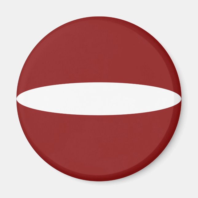 Latvia Fisheye Flag Magnet (Front)