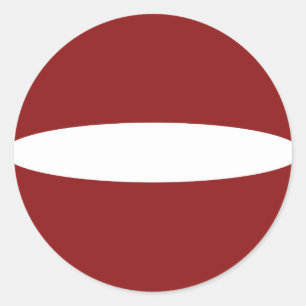 Latvia Fisheye Flag Sticker