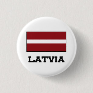 Latvia Flag 3 Cm Round Badge
