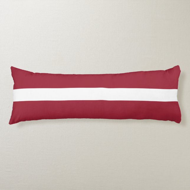 Latvia Flag Body Cushion (Front)