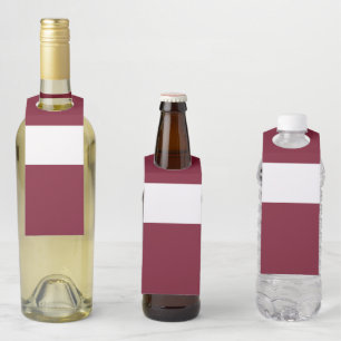 Latvia flag bottle tag