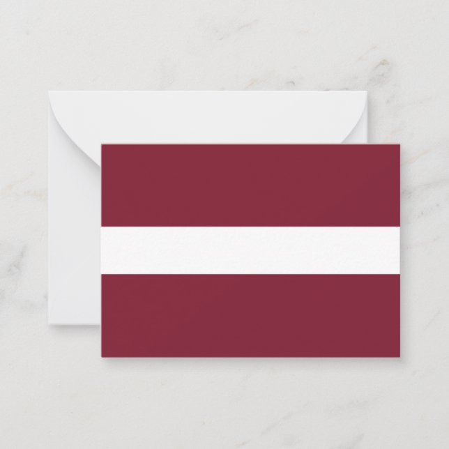 Latvia flag card (Front)