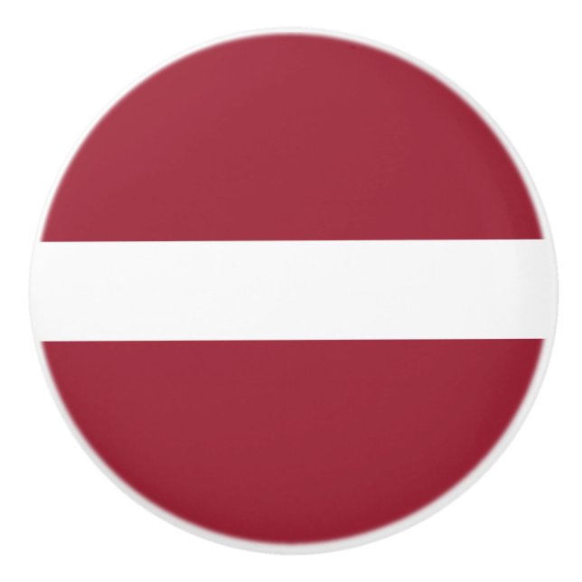 Latvia Flag Ceramic Knob (Front)