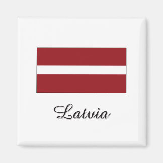 Latvia Flag Design Magnet