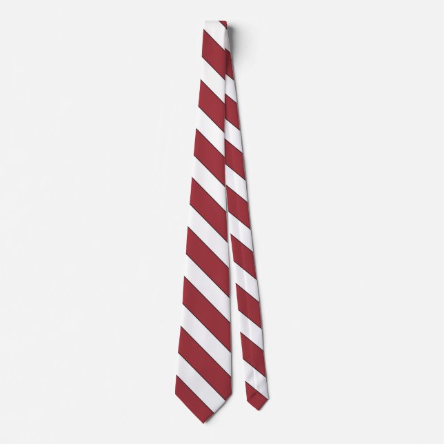 Latvia Flag Elegant Patriotic Neck Tie (Front)