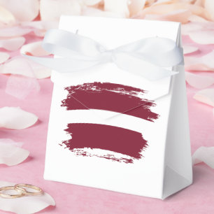 Latvia flag favour box
