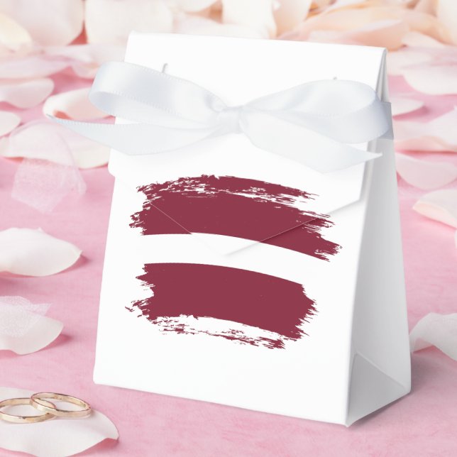 Latvia flag favour box (Wedding)