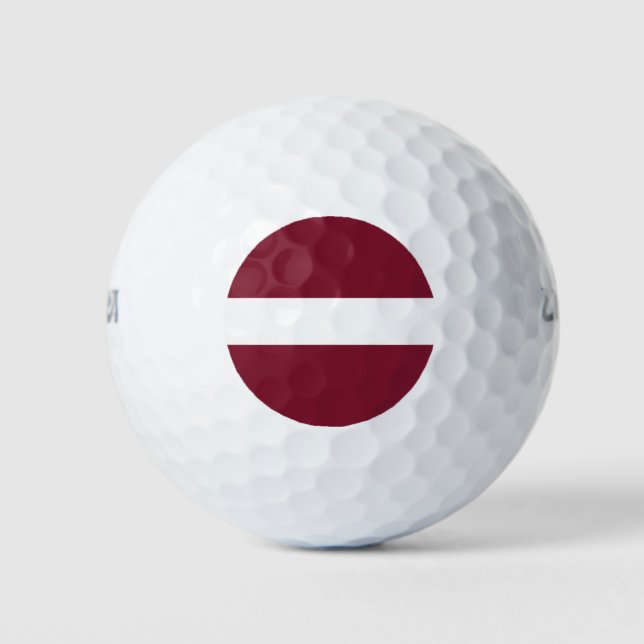 Latvia flag golf balls (Front)