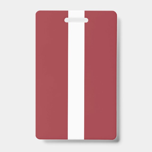 Latvia Flag ID Badge (Front)
