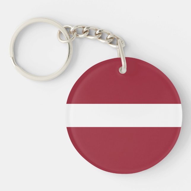Latvia Flag Key Ring (Front)