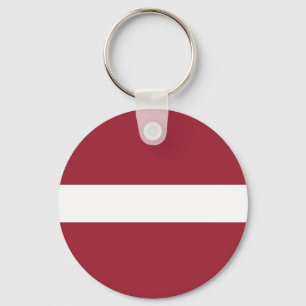 Latvia Flag Key Ring