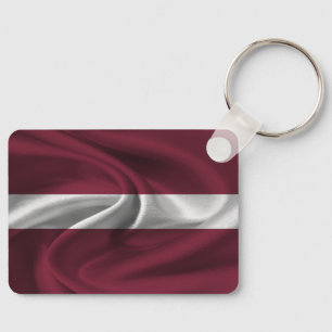 Latvia Flag Keychain