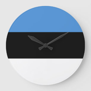 Latvia Flag Large Clock