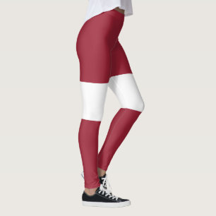 Latvia Flag Leggings