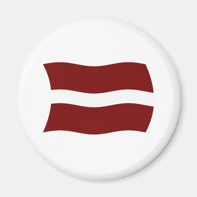 Latvia Flag Magnet (Front)