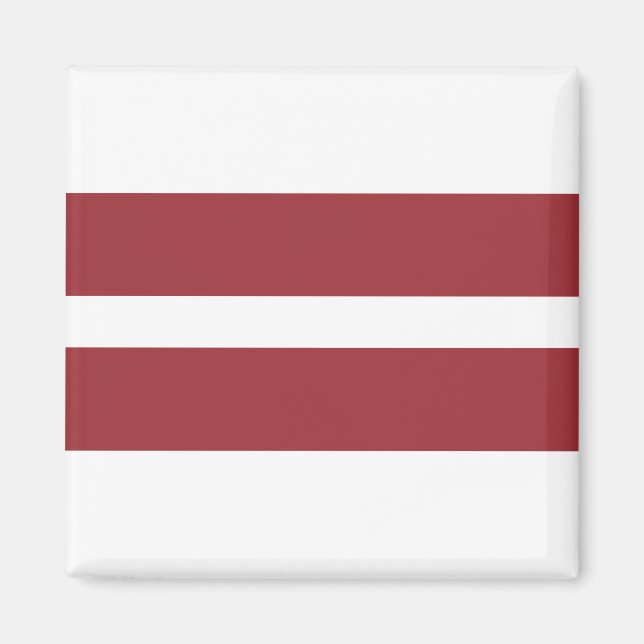 Latvia Flag Magnet (Front)