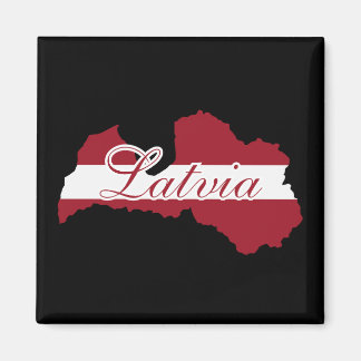 Latvia Flag , Map of LATVIA Latvian Gift Magnet