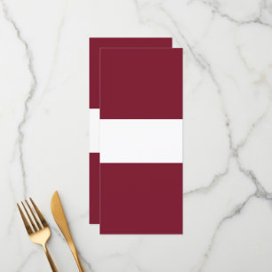 Latvia flag menu
