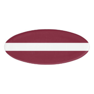 Latvia flag name tag