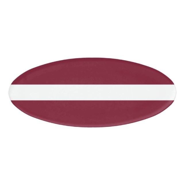 Latvia flag name tag (Front)
