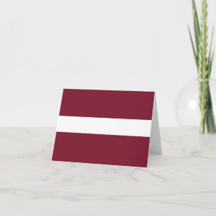 Latvia flag note card