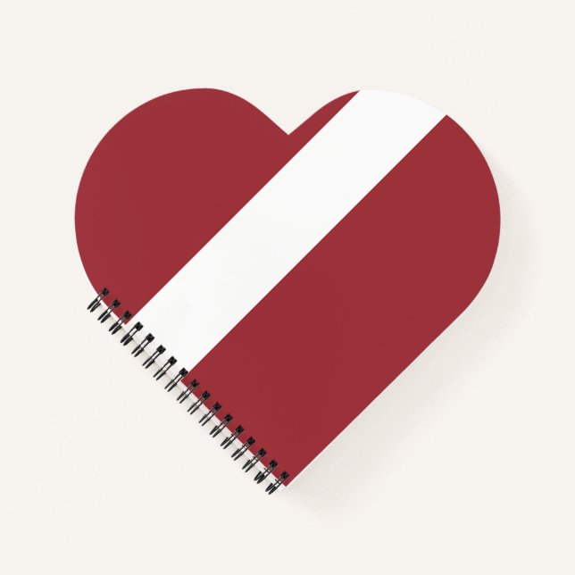 Latvia Flag Notebook (Front)