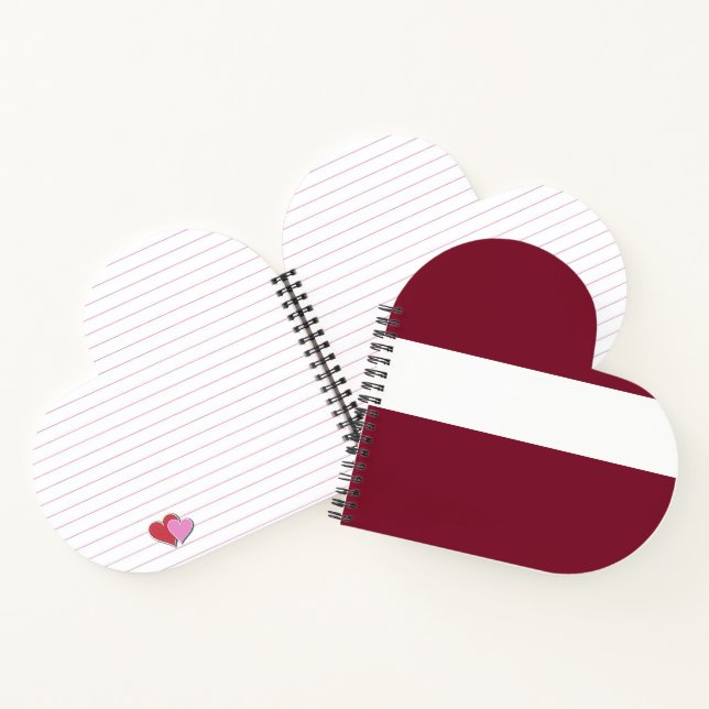 Latvia flag notebook (Inside)