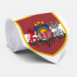 Latvia Flag Personalised Tie