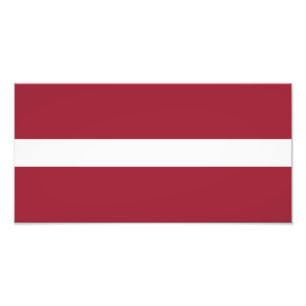 Latvia Flag Photo Print