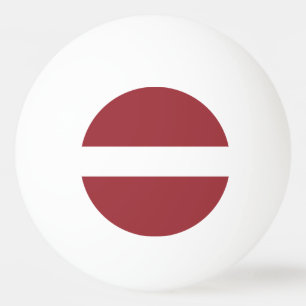 Latvia Flag Ping Pong Ball