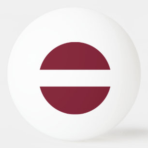 Latvia flag ping pong ball