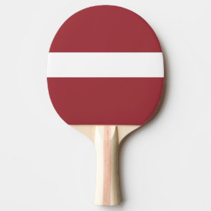 Latvia Flag Ping Pong Paddle