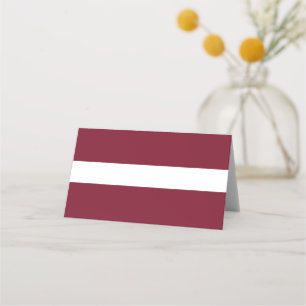 Latvia flag place card
