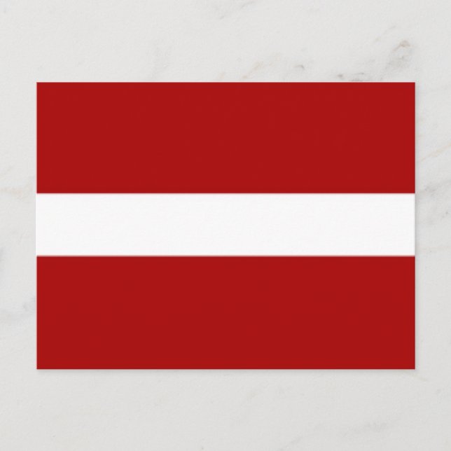 Latvia Flag Postcard (Front)