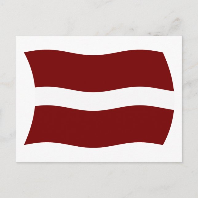 Latvia Flag Postcard (Front)