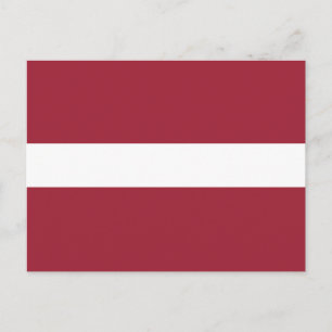 Latvia Flag Postcard