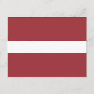 Latvia Flag Postcard