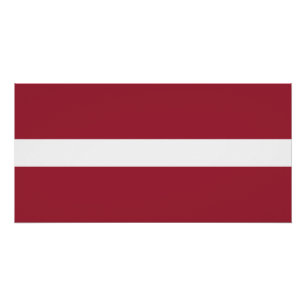 Latvia Flag Poster