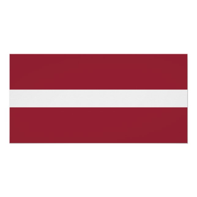 Latvia Flag Poster (Front)