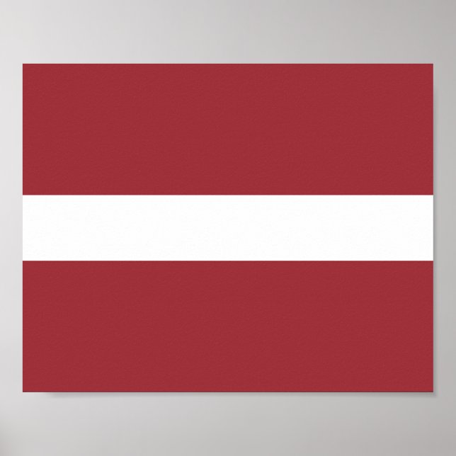 Latvia Flag Poster (Front)