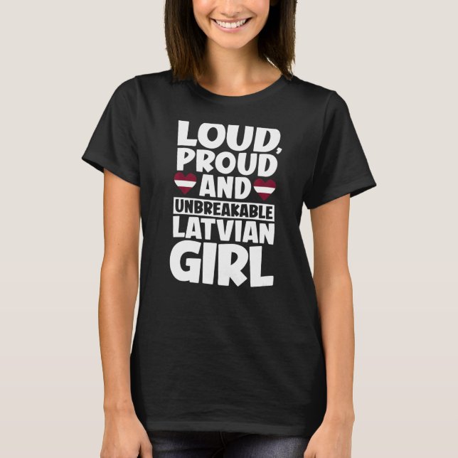 Latvia Flag Proud Latvians Men & Women 1 T-Shirt (Front)